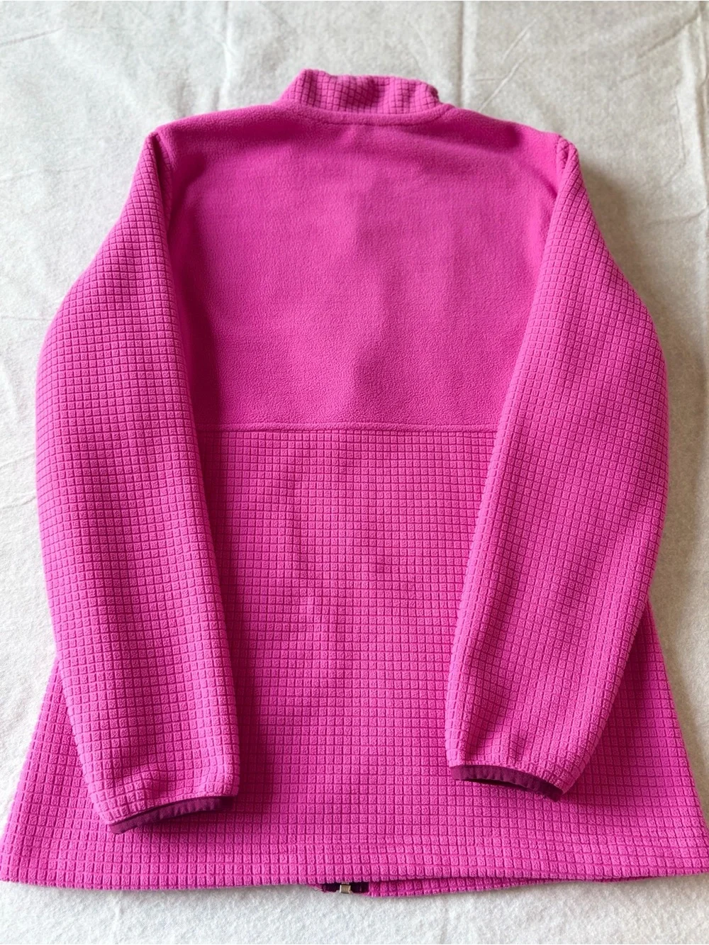 Lands' End Girls' Hot Pink Full-Zip Fleece Jacket